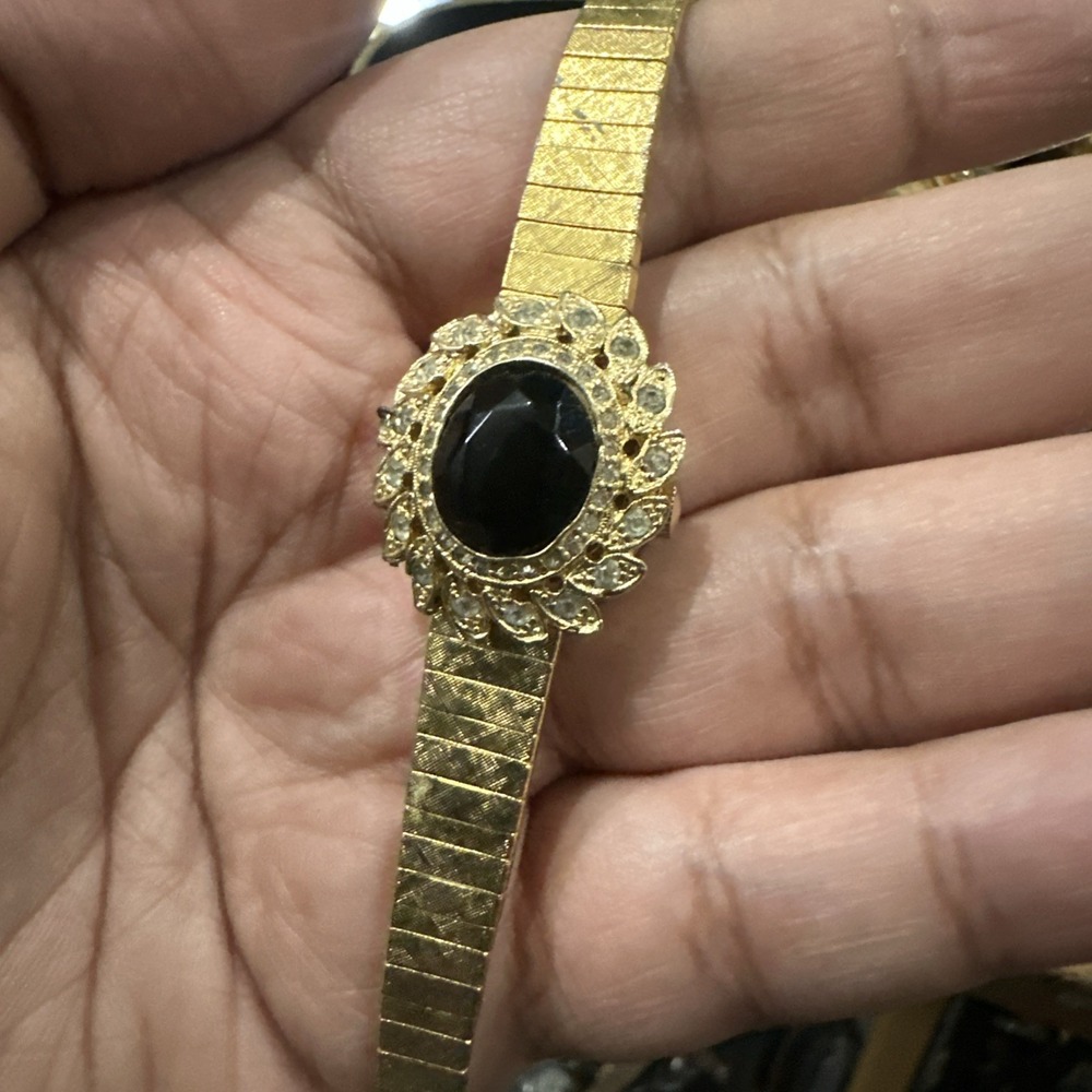 Vintage Le Jaye Peek A Boo Women's Watch Quartz Dainty Gold Tone For Repair Only